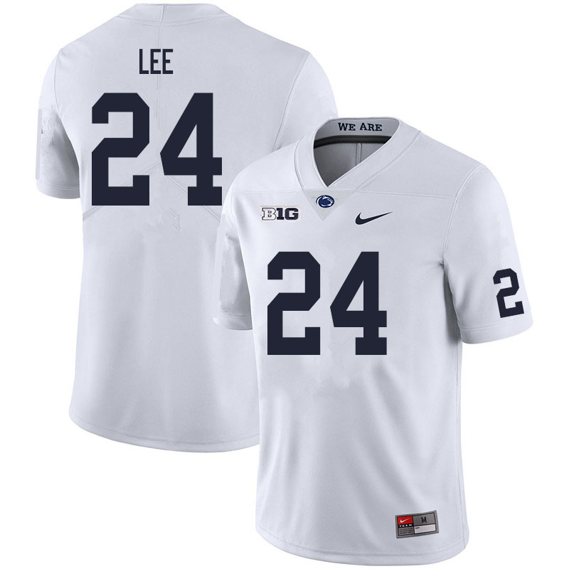 Men #24 Keyvone Lee Penn State Nittany Lions College Football Jerseys Sale-White - Click Image to Close